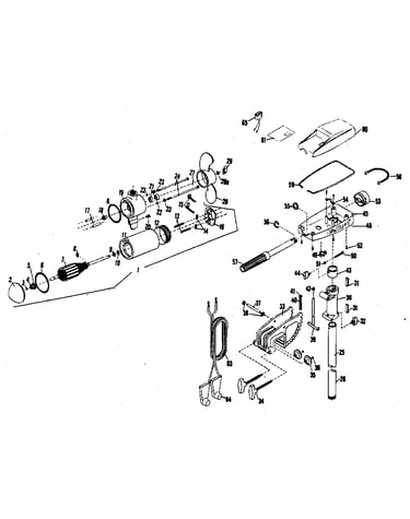 1.5 h.p. electric fishing motor