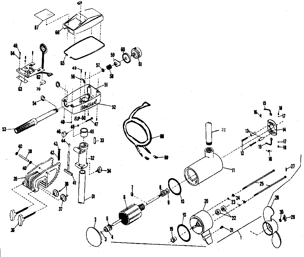3 h.p. electric motor