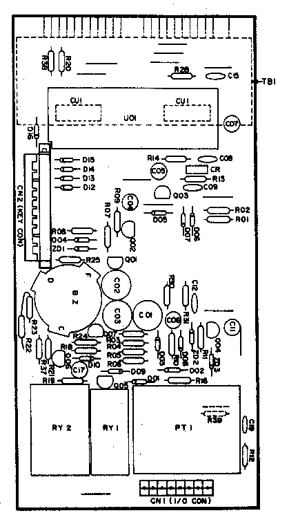 POWER AND CONTROL CIRCUIT BOARD 500575