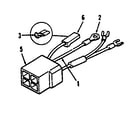 Craftsman 73910676B wiring harness (4 leads) diagram