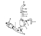 Craftsman 73910676B fuel pump and filter diagram