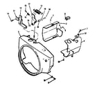 Craftsman 73910676B blower housing and governor diagram