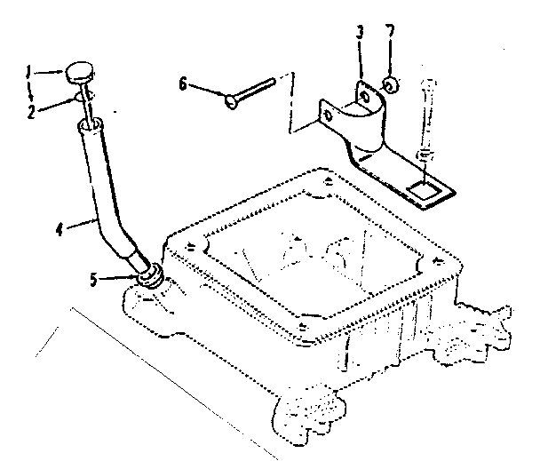 OIL FILL TUBE AND BRACKET