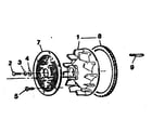 Craftsman 73910676B blower wheel with screen diagram