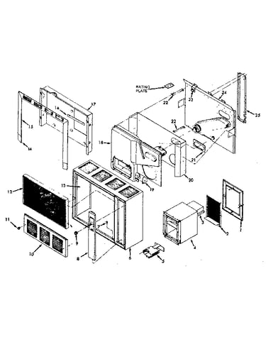 Sears direct vent gas-fired wall furnace
