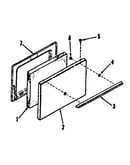 Oven door section for model no. 911.6228710