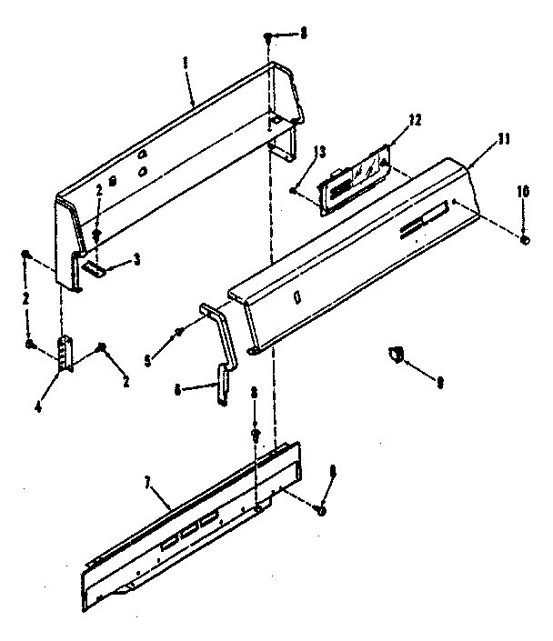 Backguard section