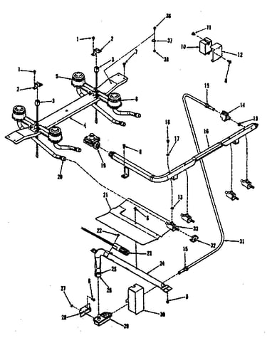 Burner section