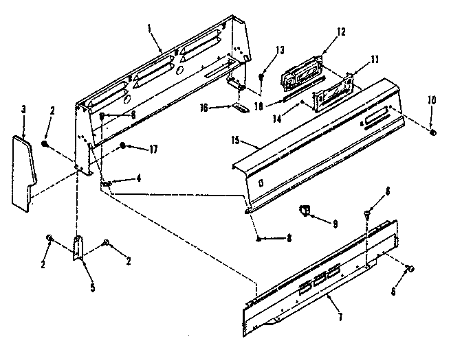 Backguard section