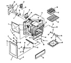 Kenmore 9117328810 oven body section diagram