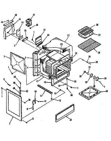 Oven body section