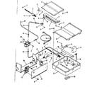 Kenmore 9117328810 broiler & oven burner section diagram