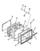 Oven door section