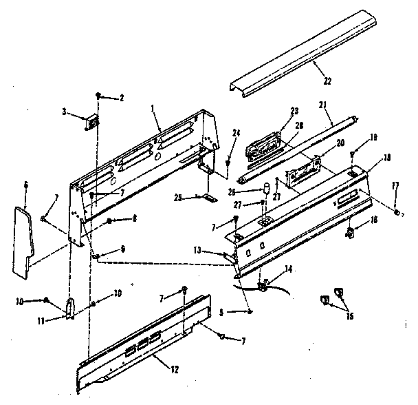 Backguard section