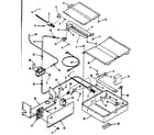 Kenmore 9117388811 broiler & oven burner section diagram