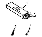 Kenmore 9117388811 wire harnesses and components diagram