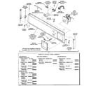 Kenmore 99937CG control panel assembly (coin) diagram