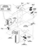 Door switch, thermostat, transformer, relay & terminal block