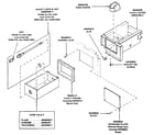 Kenmore 99937EG coin vault and vault guide assembly diagram