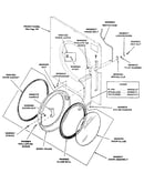 Loading door and switch rod assembly