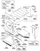 Panels, guards and lint hood assembly
