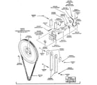 Kenmore 99937CG idler drive components diagram
