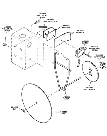 Air flow switch assembly