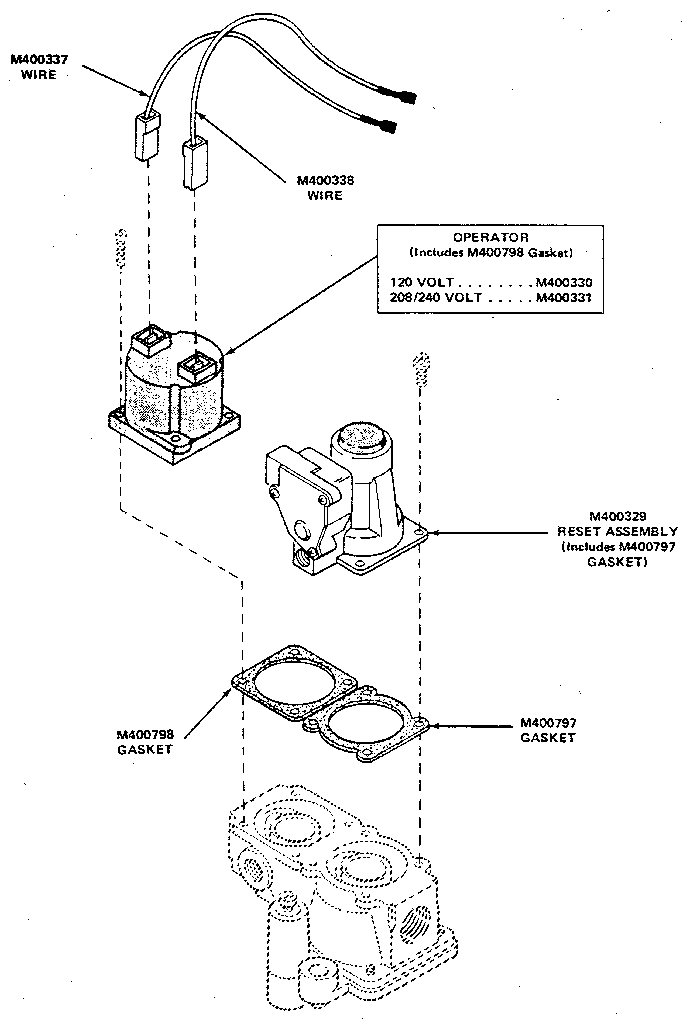 STANDING PILOT GAS VALVE BREAKDOWN