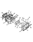 Oven door section