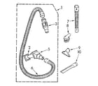 Kenmore 1163916480 hose and attachment diagram