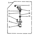 Kenmore 1106733407 dole mixing valve assembly diagram