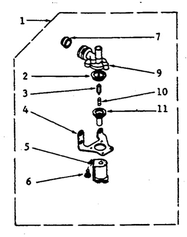 American standard mixing valve assembly
