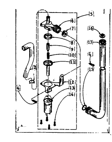 Dole mixing valve assembly