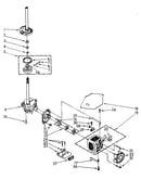 Brake, clutch, gearcase, motor and pump