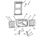 Kenmore 2538781390 window mounting & accessories diagram