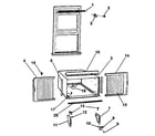 Kenmore 2538781850 window mounting & accessories diagram