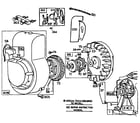 Briggs & Stratton 80212-8702-01 rewind starter assembly diagram