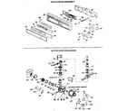 GE GSD2200G02 escutcheon and motor-pump assembly diagram