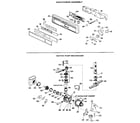 GE GSD2200G03 escutcheon and motor-pump assembly diagram
