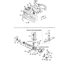 GE GSM603G-02 control panel and motor-pump assembly diagram