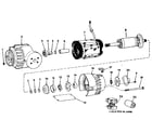 Craftsman 113199410 motor assembly 63608 diagram