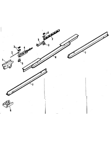 Rail assembly parts list
