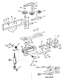 Motor, pulley, and guard assembly