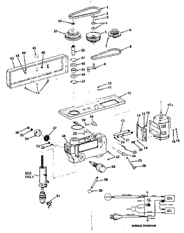 Motor, pulley, and guard assembly