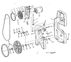 Craftsman 113244421 frame and motor mount assembly diagram