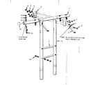 Sears 70172333-84 t frame assembly 102 diagram