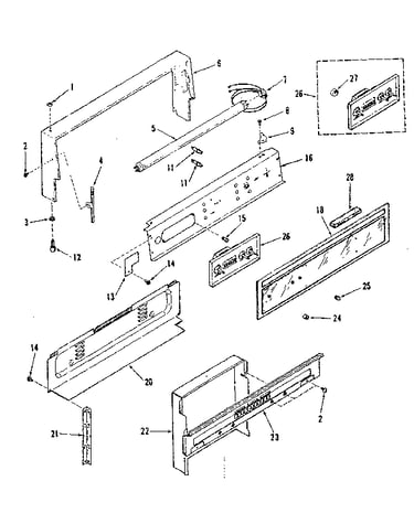 Backguard section