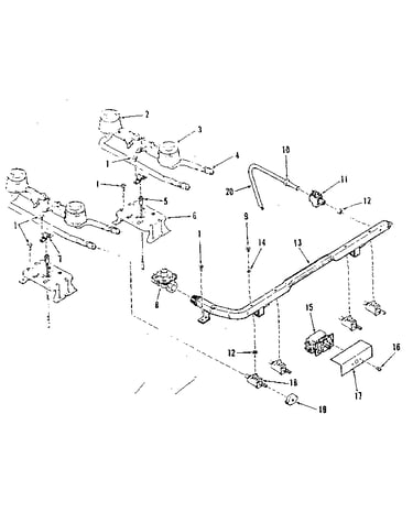 Top burner section