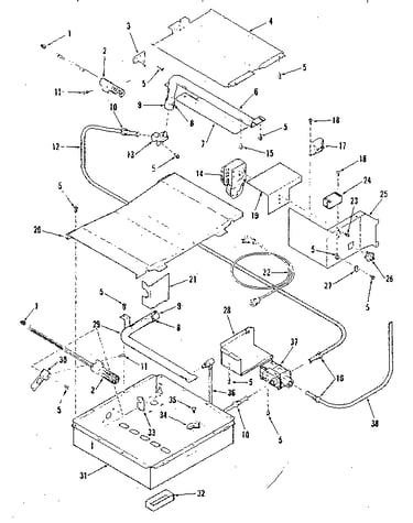 Broiler & oven burner section