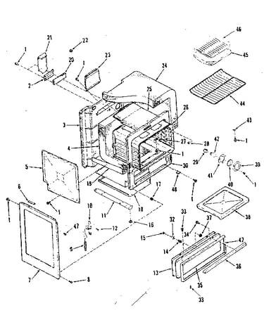 Oven body section